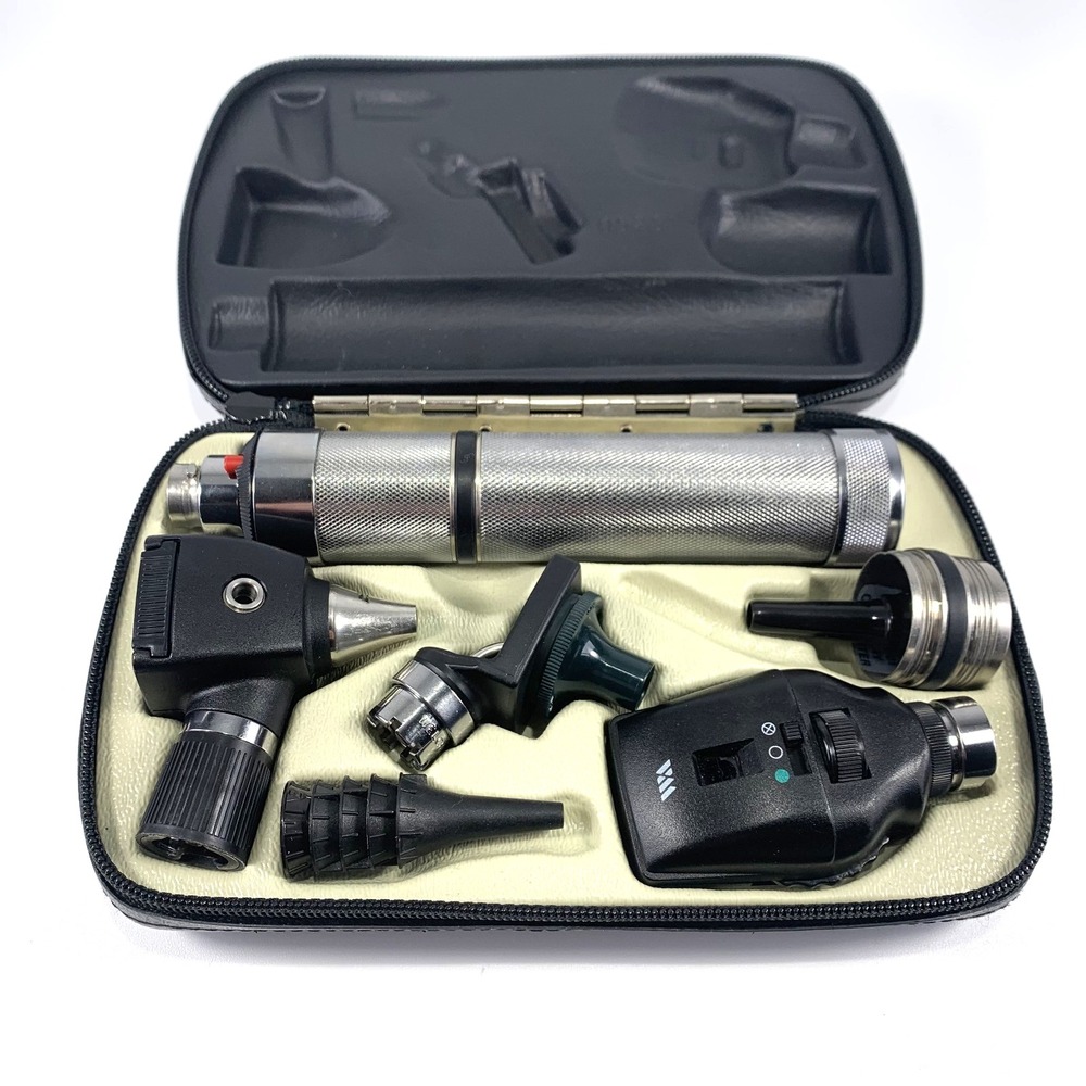 Welch Allyn 3.5V Set w/ Otoscope Ophthalmoscope Plugin Handle Student Physician